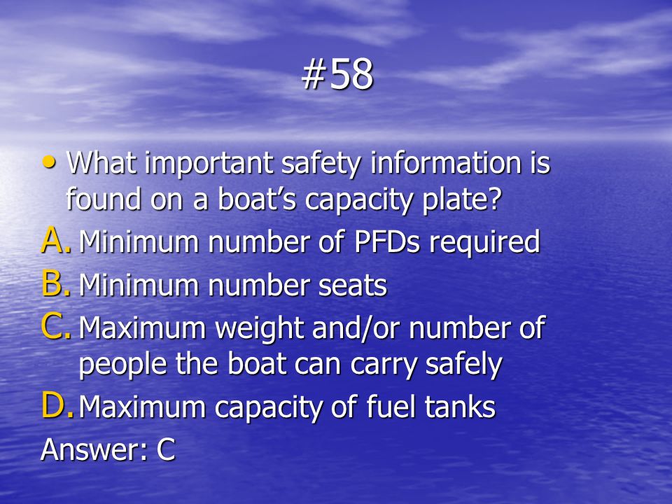 Boating Test Study Guide Ppt Video Online Download