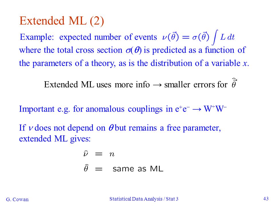 Statistical Data Analysis Stat 3 P Values Parameter Estimation Ppt Download