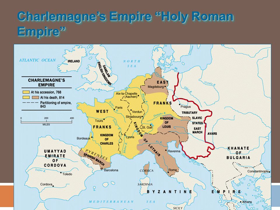 Charlemagne’s Empire Holy Roman Empire