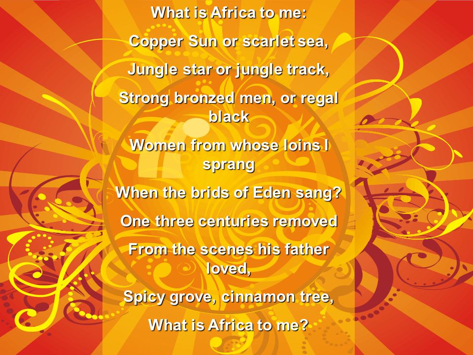 Copper Sun or scarlet sea, Jungle star or jungle track,