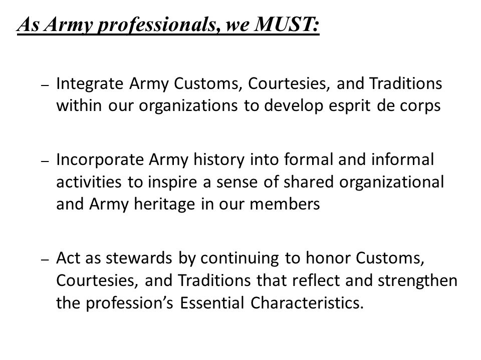 army customs and courtesies