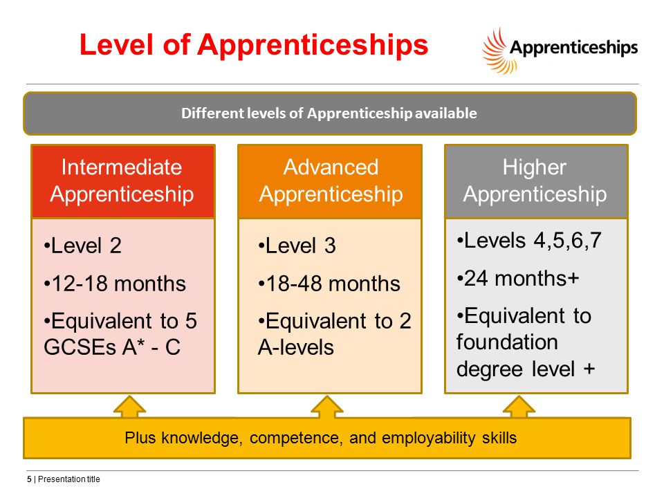 Level of Apprenticeships