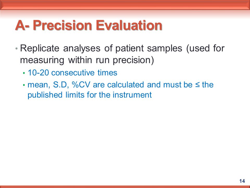 A- Precision Evaluation