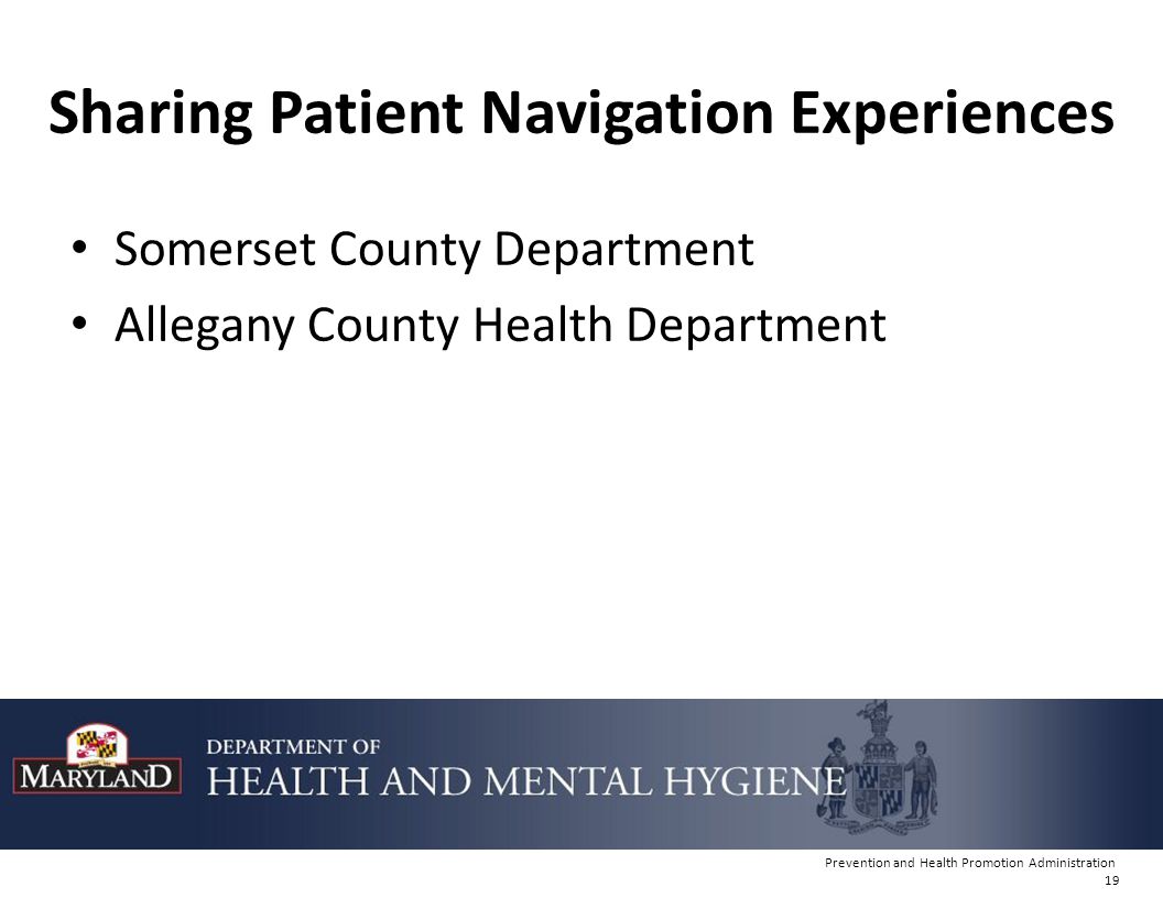 Sharing Patient Navigation Experiences