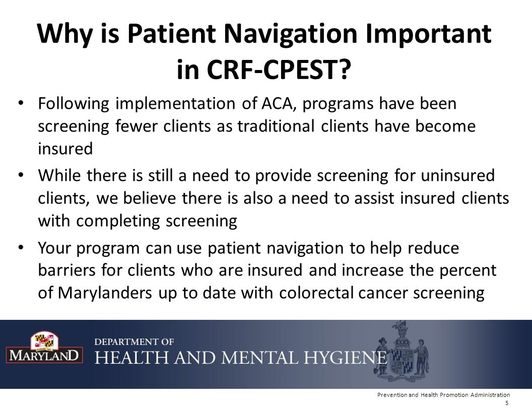 Why is Patient Navigation Important in CRF-CPEST