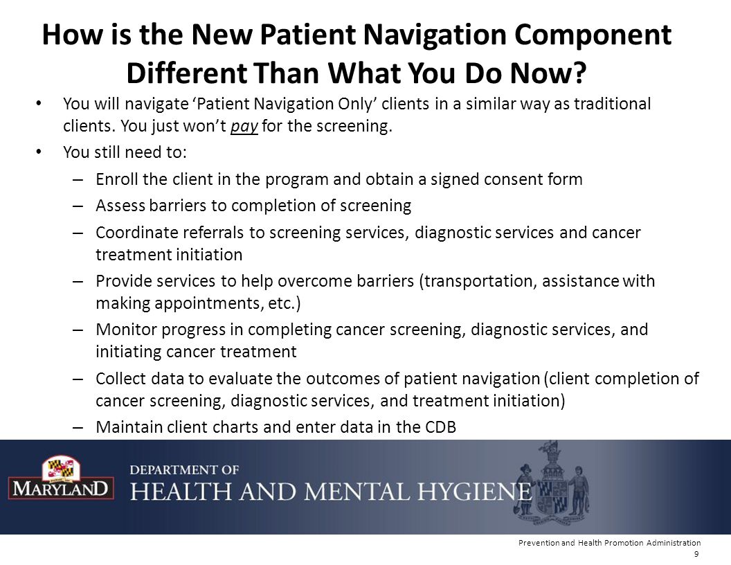 How is the New Patient Navigation Component Different Than What You Do Now