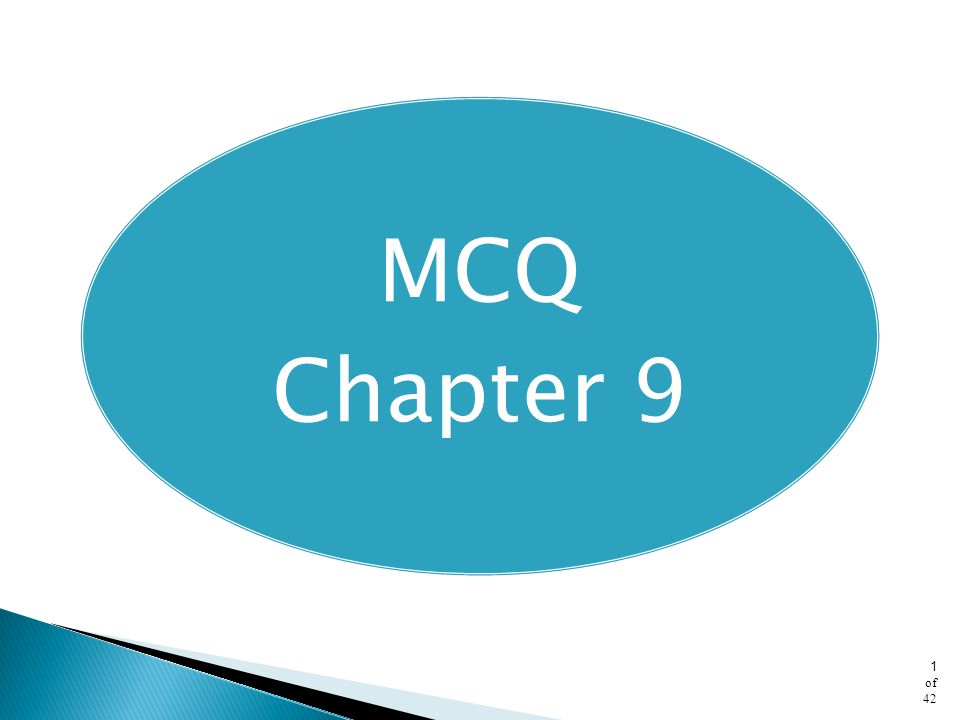 MCQ Chapter 9