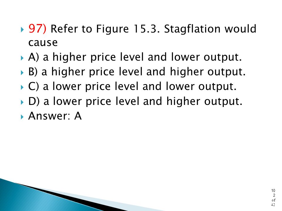 97) Refer to Figure Stagflation would cause