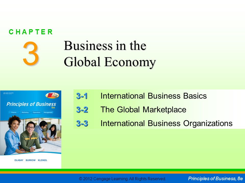 3 Business in the Global Economy 3-1 International Business Basics