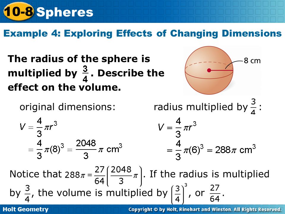 Example 4: Exploring Effects of Changing Dimensions