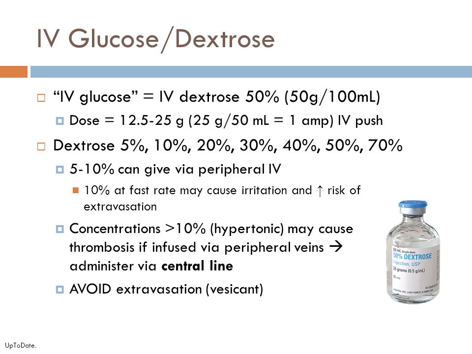 Hypoglycemia Dextrose 50