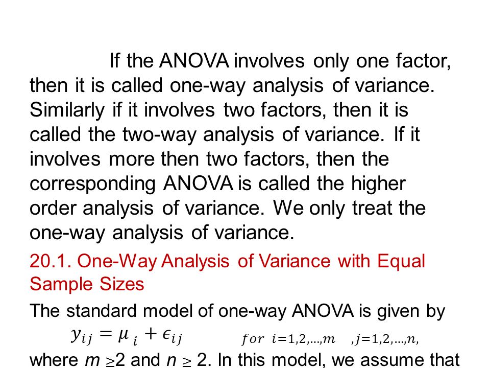 Analysis Of Variance Ppt Video Online Download