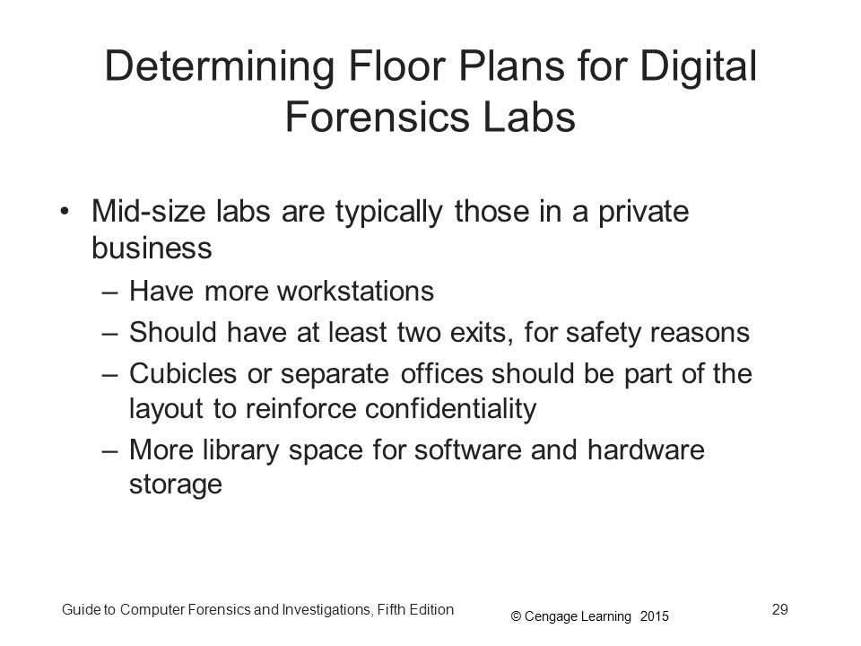 Determining Floor Plans for Digital Forensics Labs
