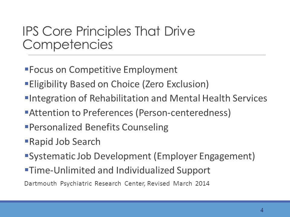 IPS Core Principles That Drive Competencies