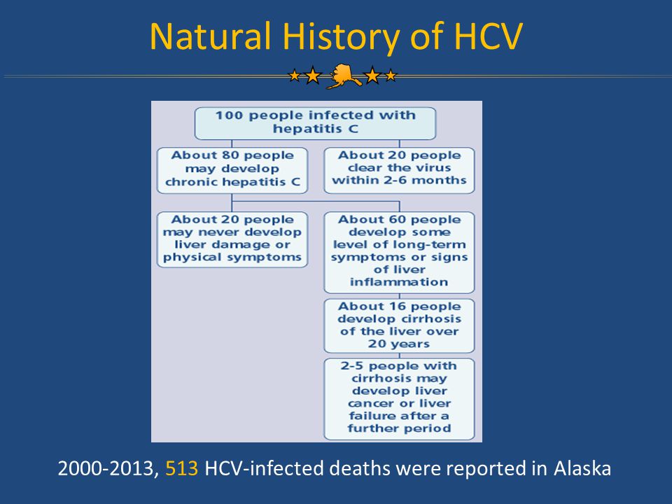 Natural History of HCV , 513 HCV-infected deaths were reported in Alaska