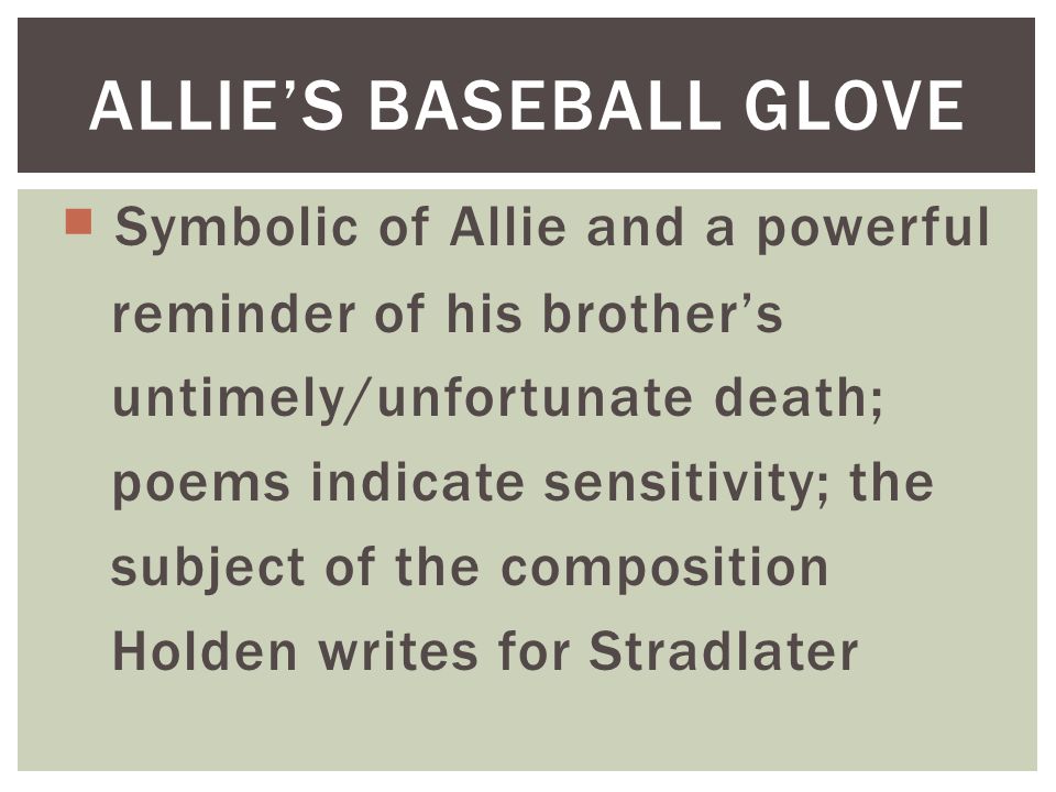 Allie’s Baseball Glove