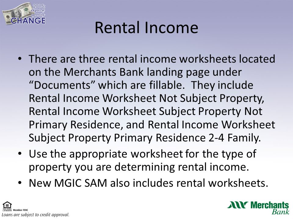Fnma rental income worksheet