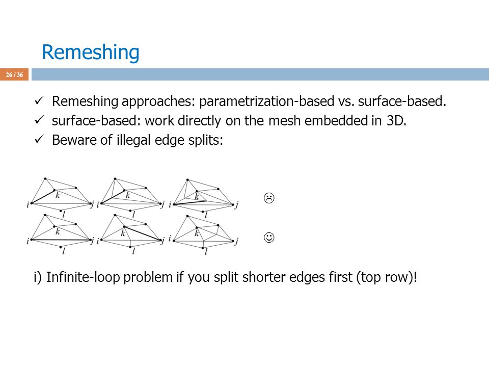 CENG 789 – Digital Geometry Processing 05- Smoothing and Remeshing - ppt  video online download