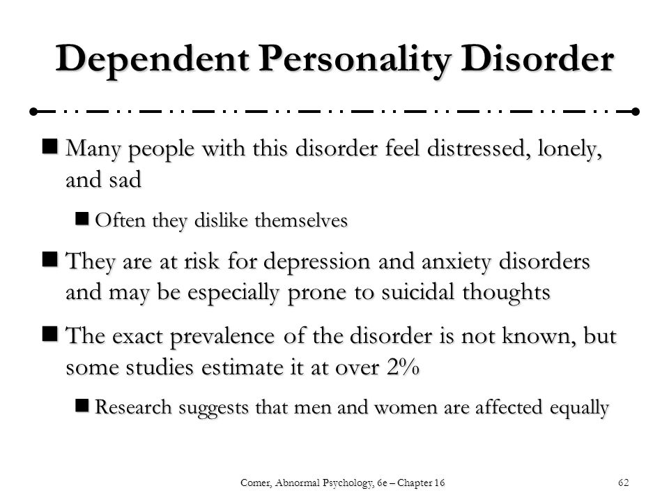 Dependent Personality Disorder Dsm 5