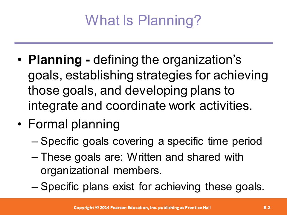 Chapter (7) Foundations of Planning - ppt download
