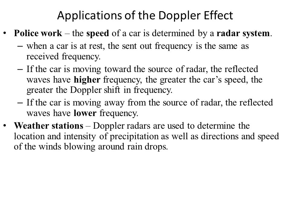 doppler effect applications