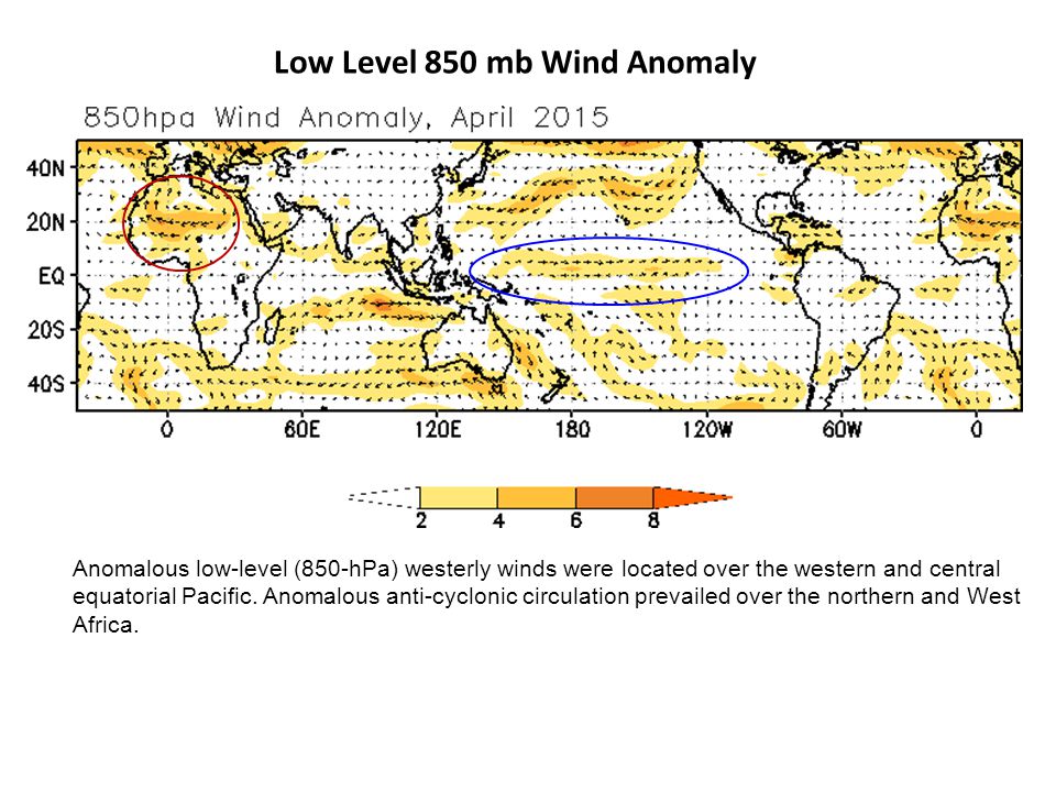 Low Level 850 mb Wind Anomaly