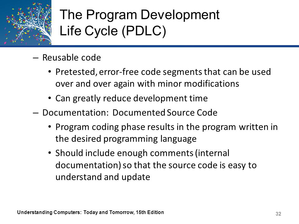 The Program Development Life Cycle (PDLC)