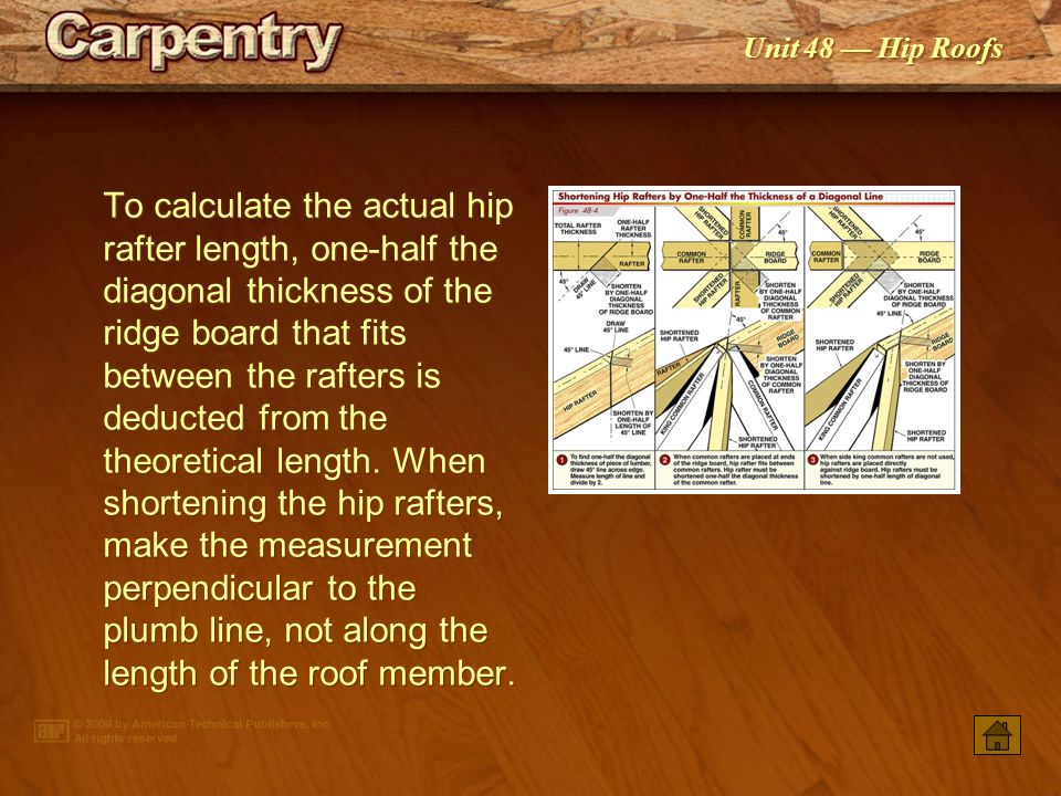 Hip Rafters Hip Jack Rafters Constructing Hip Roofs Ppt Video Online Download