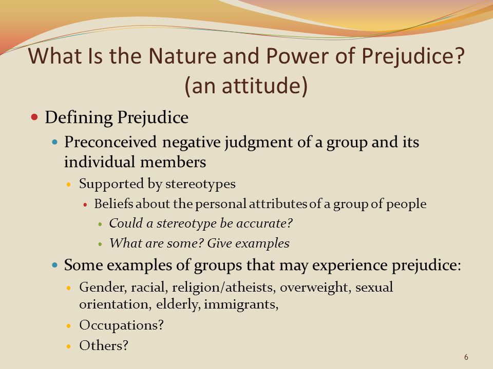udstrømning kant Præferencebehandling David Myers 11e Chapter 9 Prejudice - ppt video online download