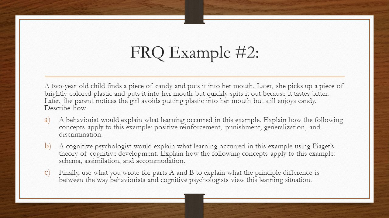 Free Response Question Writing - ppt video online download