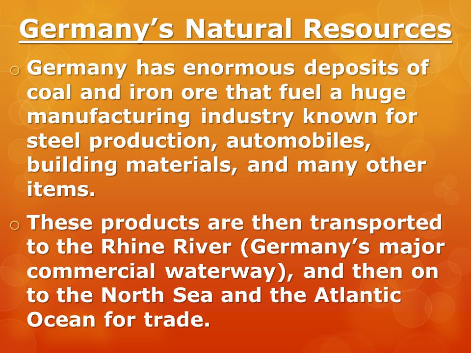 Germany’s Natural Resources