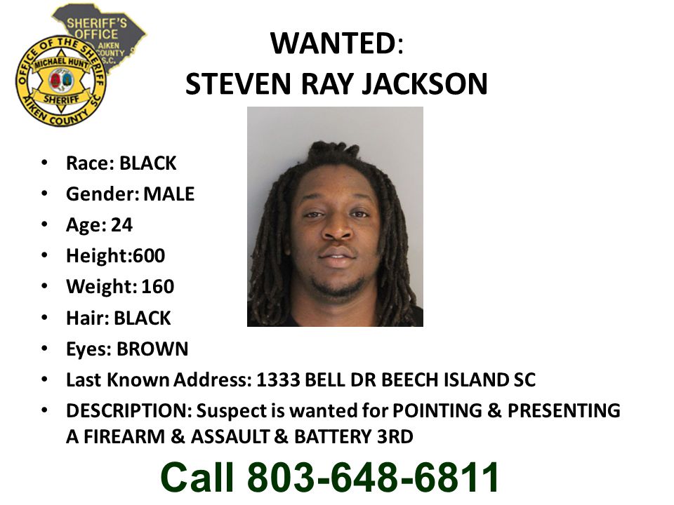 WANTED: STEVEN RAY JACKSON