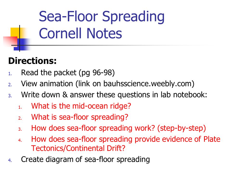 Sea Floor Spreading Ppt Video Online Download