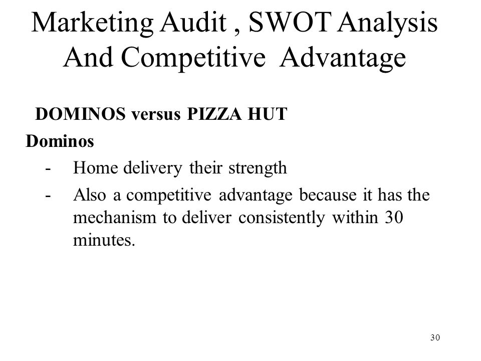 pizza hut swot analysis ppt