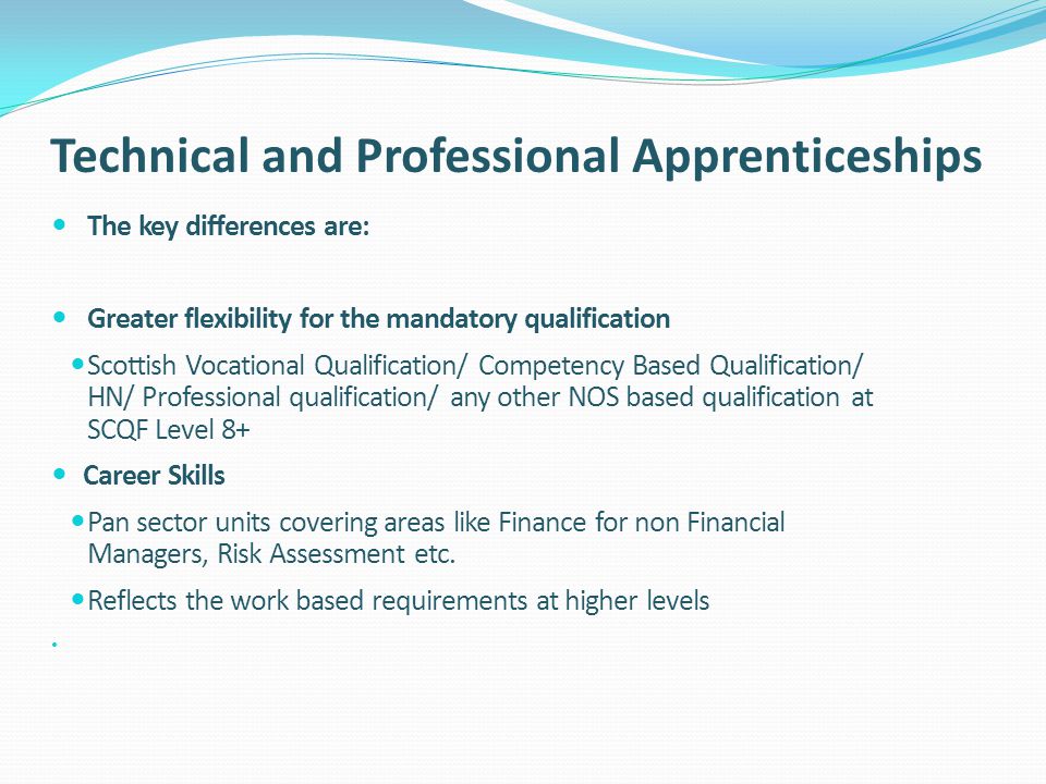 Technical and Professional Apprenticeships