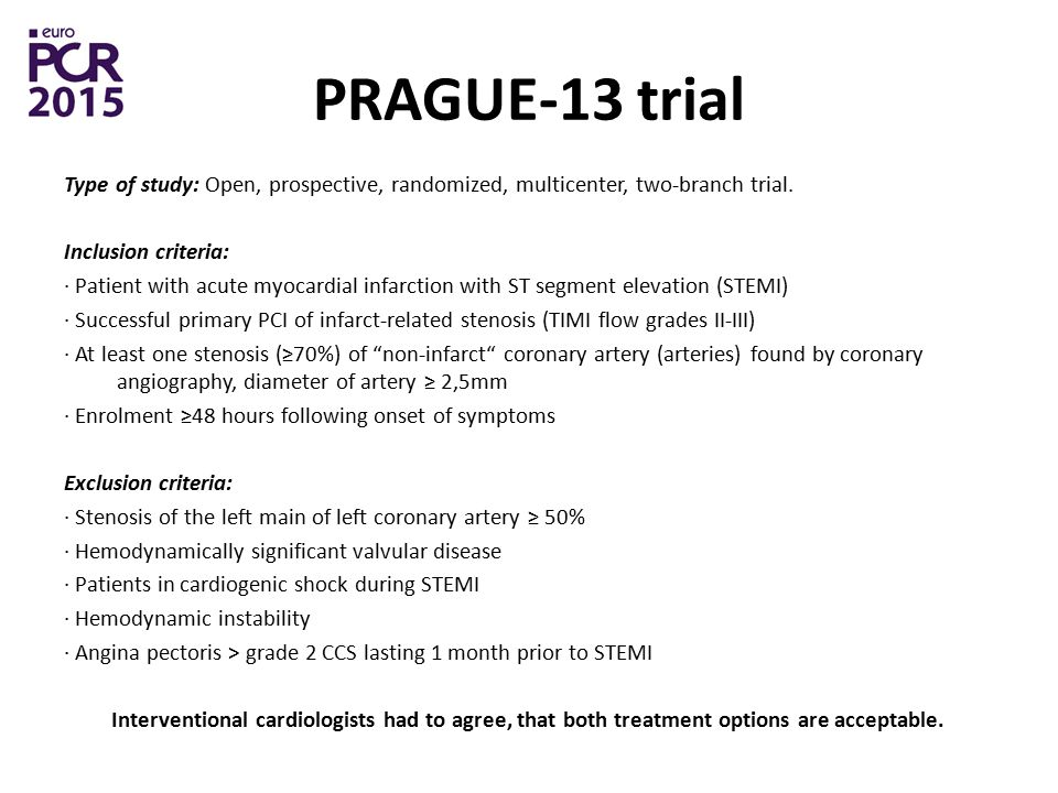 PRAGUE-13 trial