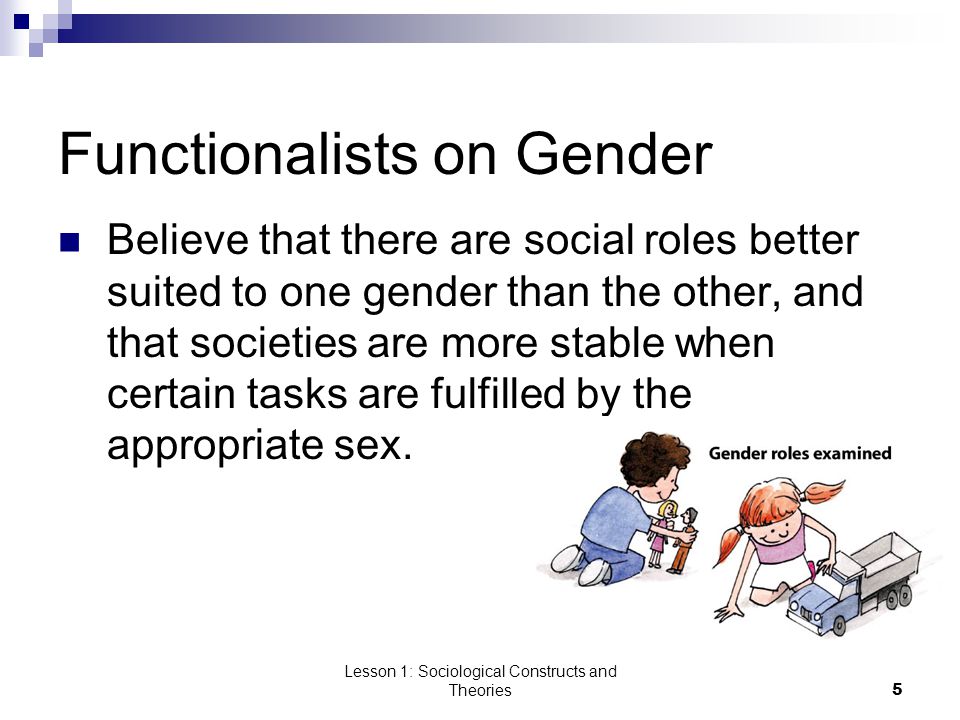 Functionalists on Gender