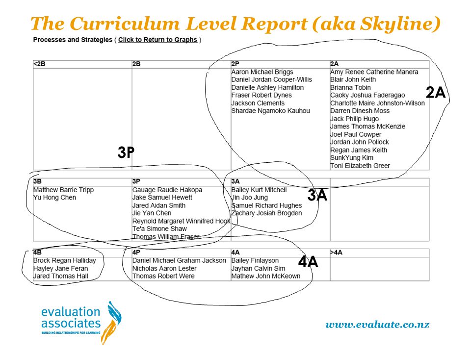 The Curriculum Level Report (aka Skyline)
