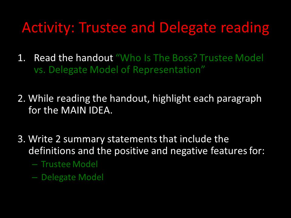 delegate model