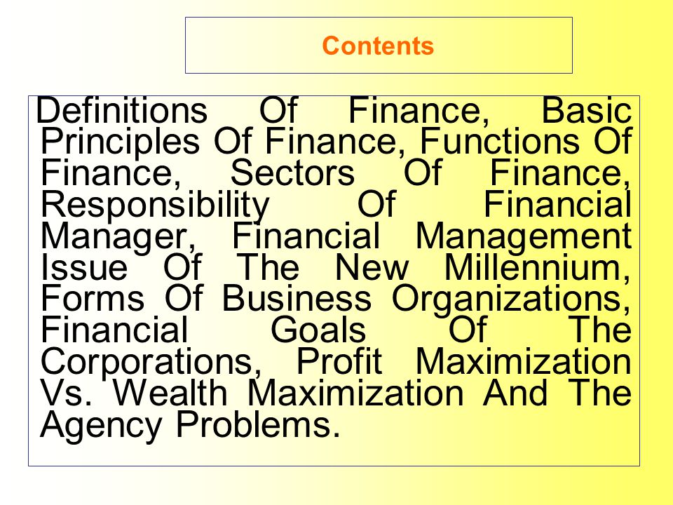 Principles of Finance/L1MBA
