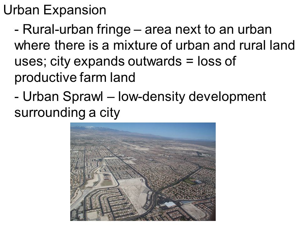Urban Expansion