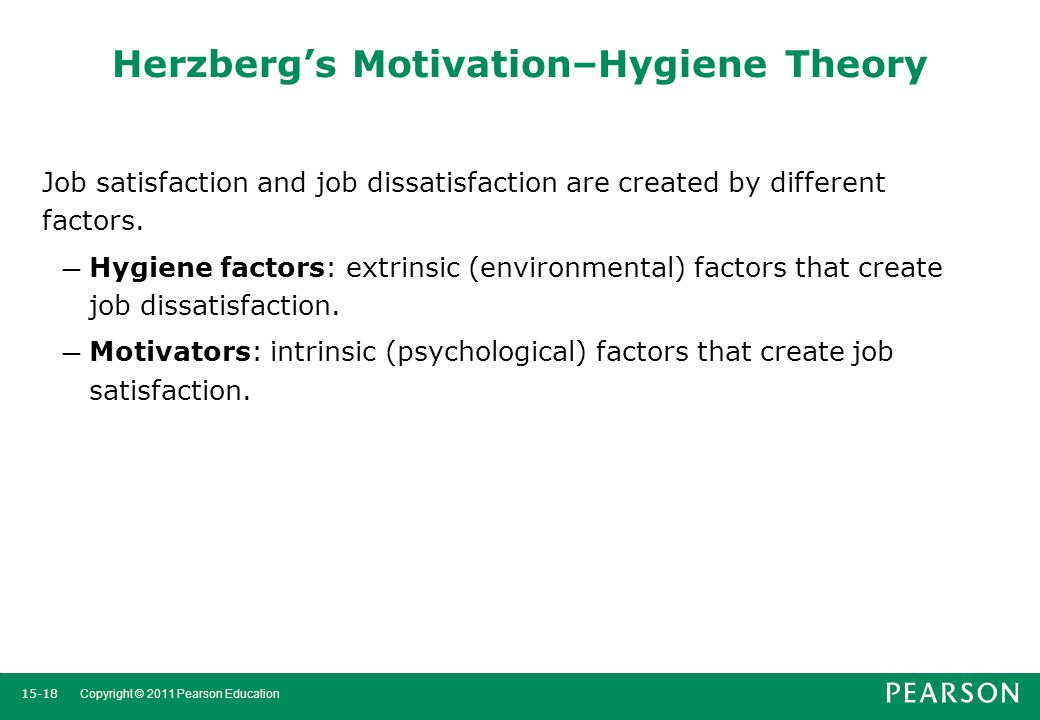 Herzberg’s Motivation–Hygiene Theory