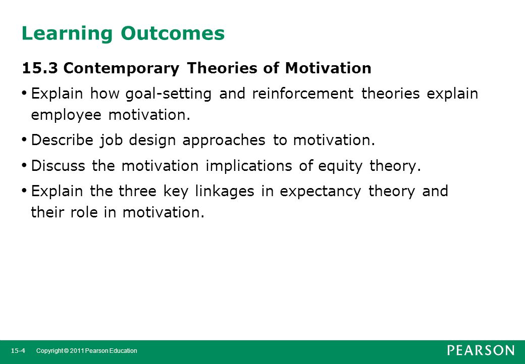 Learning Outcomes 15.3 Contemporary Theories of Motivation