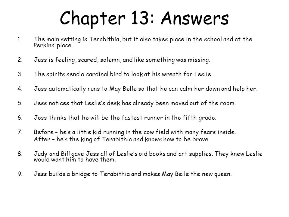 Bridge To Terabithia Chapter Ppt Video Online Download