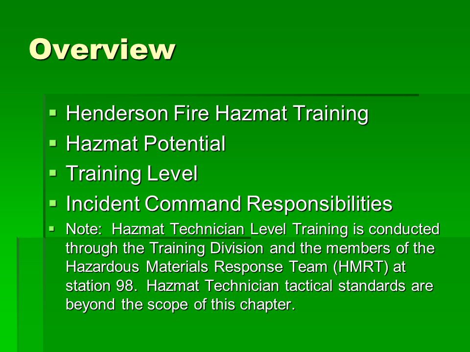 https://slideplayer.com/slide/4896826/16/images/4/Overview+Henderson+Fire+Hazmat+Training+Hazmat+Potential.jpg