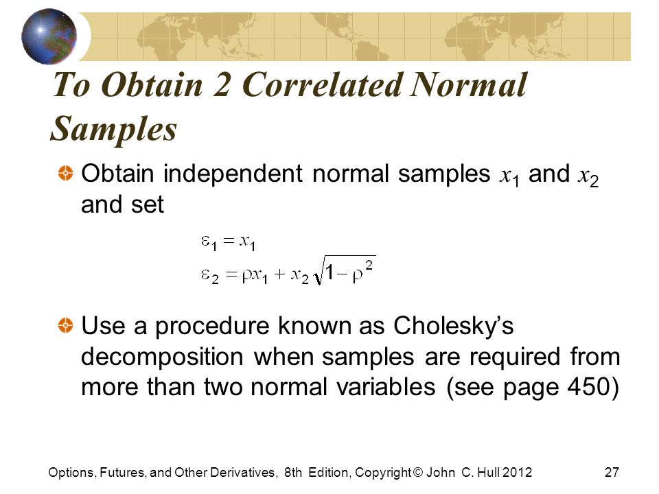 To Obtain 2 Correlated Normal Samples