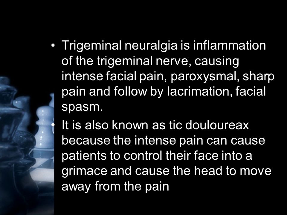 Trigeminal Neuralgia Ppt Video Online Download