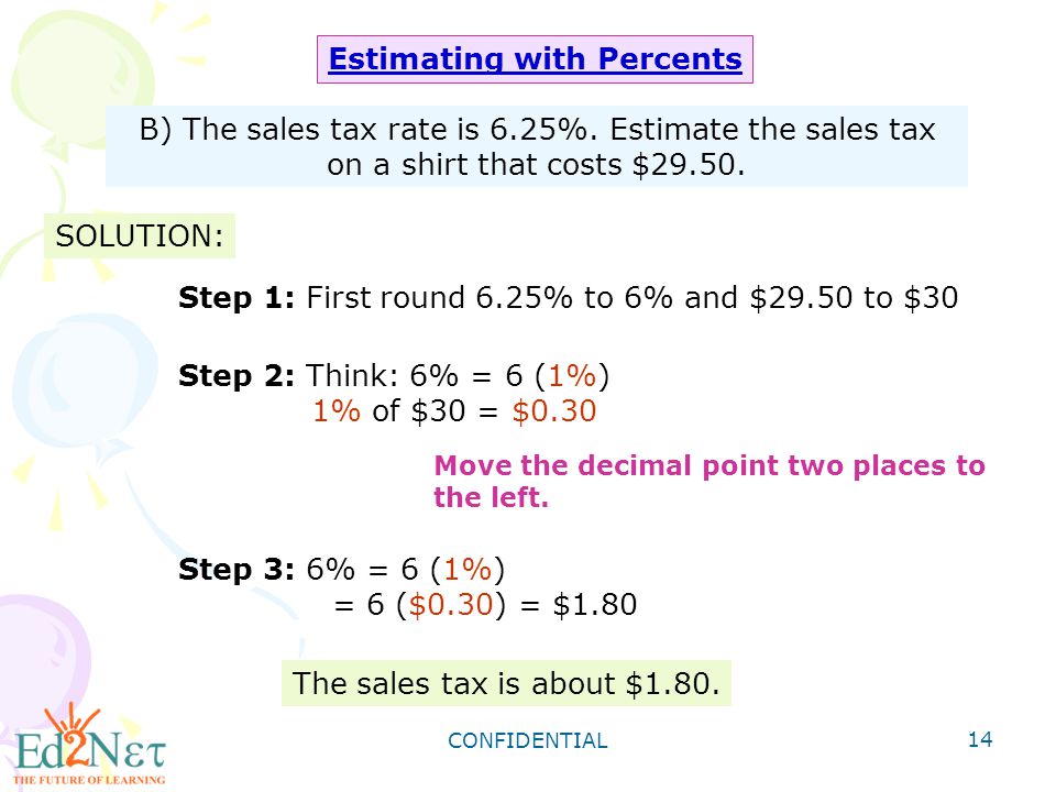 Estimating with Percents