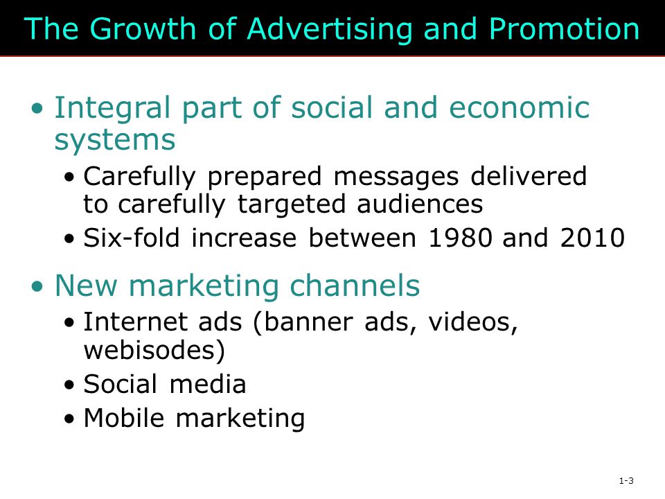 The Growth of Advertising and Promotion