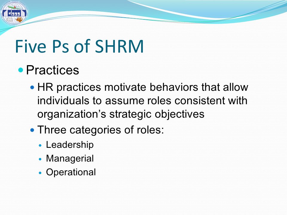 Five Ps of SHRM Practices